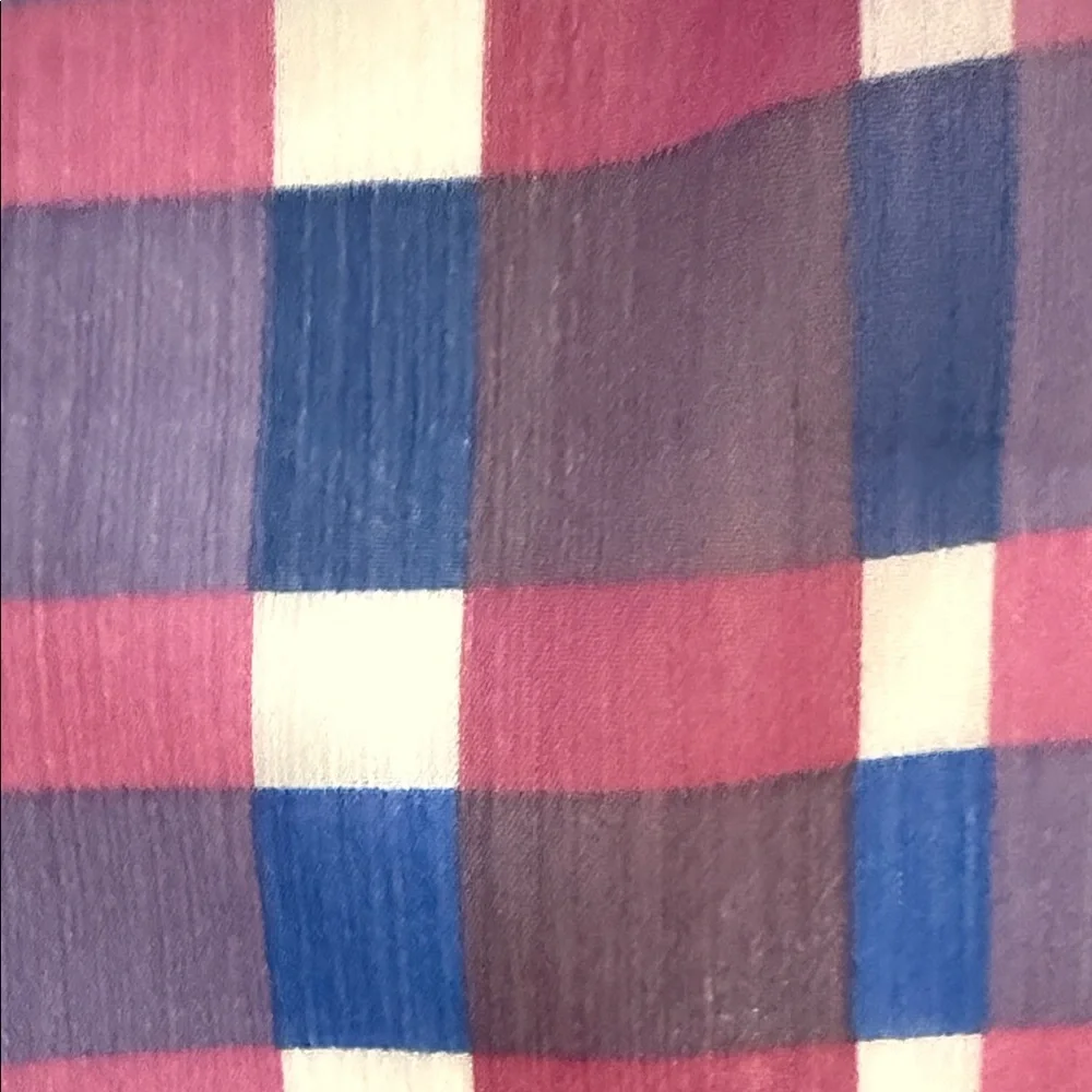 Ann Taylor Plaid Maxi Skirt in Purple, white blu and Pink - Picture 6 of 6